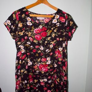 American Apparel bold floral print dress